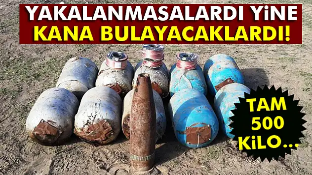Iğdır'da 500 kilo bomba ele geçirildi