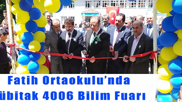 Fatih Ortaokulu'nda Tübitak 4006 Bilim Fuarı