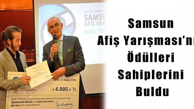 Samsun Afiş Yarışması'nın Ödülleri Sahiplerini Buldu