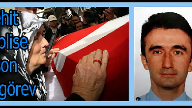 Şehit polise son görev