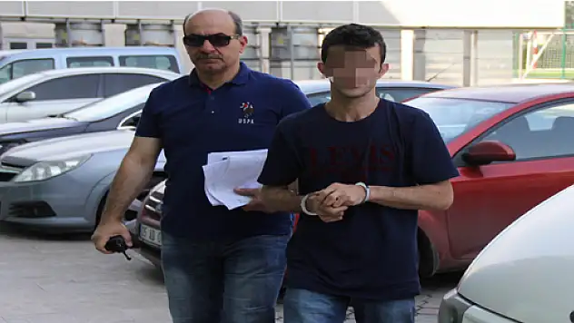  HAKKINDA 8 YIL HAPİS CEZASI BULUNAN GENÇ TUTUKLANDI