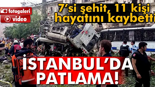 Fatih'te polis aracına bombalı saldırı!