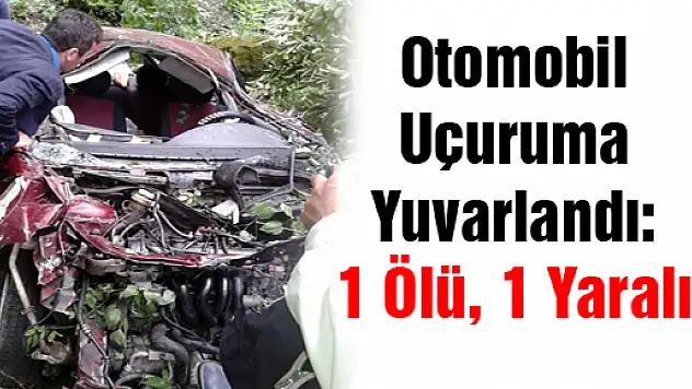 Otomobil Uçuruma Yuvarlandı: 1 Ölü, 1 Yaralı