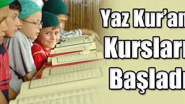 Samsun'da Yaz Kur'an Kursları Başladı