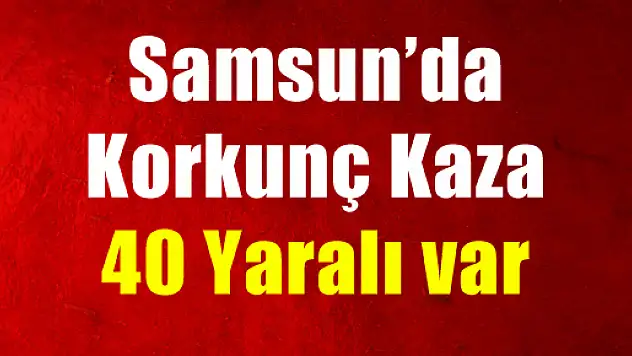 Otobüs refüje çarptı: 40 yaralı
