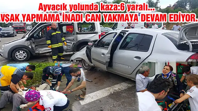 Çarşamba - Ayvacık Karayolunda trafik kazası: 6 yaralı
