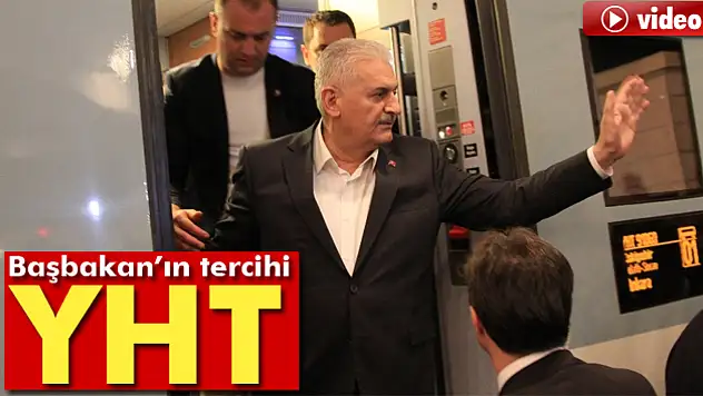 Başbakan Binali Yıldırım, hızlı trenle Ankara'ya geldi