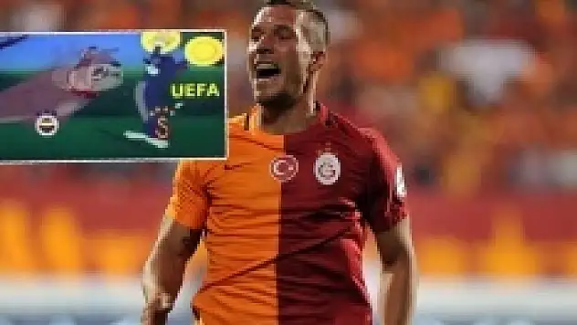 Podolski'den Fenerbahçelileri kızdıran paylaşım!