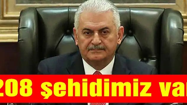Yılıdırım: '60'ı polis 208 şehidimiz var'