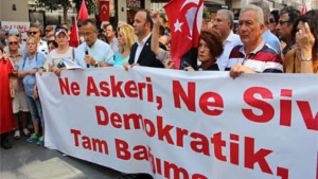 'Darbeye Karşı' basın açıklaması