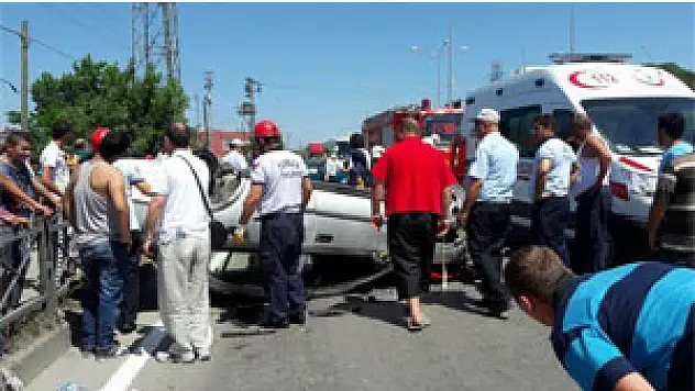 Samsun'da trafik kazası: 13 yaralı