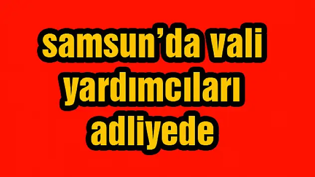  Samsun'da gözaltına alınan vali yardımcıları adliyede