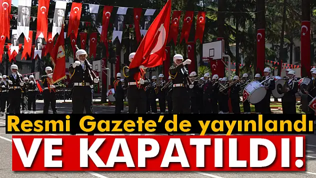 Askeri okullar kapatıldı