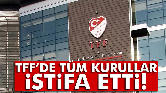 TFF'de tüm kurullar istifa etti!