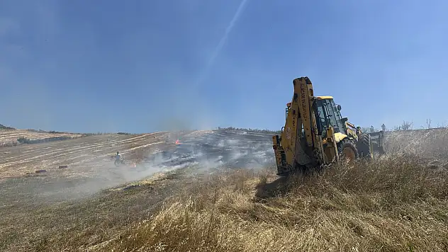 50 dönüm tarım arazisi zarar gördü