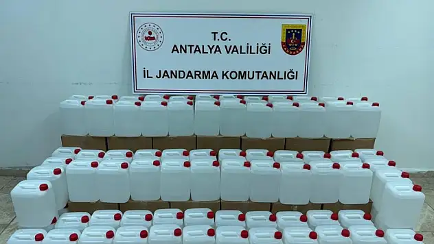 500 litre kaçak alkol ele geçirildi