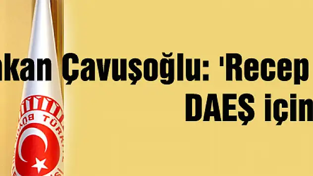 Bakan Çavuşoğlu: 'Recep Tayyip Erdoğan, DAEŞ için birinci hedeftir'