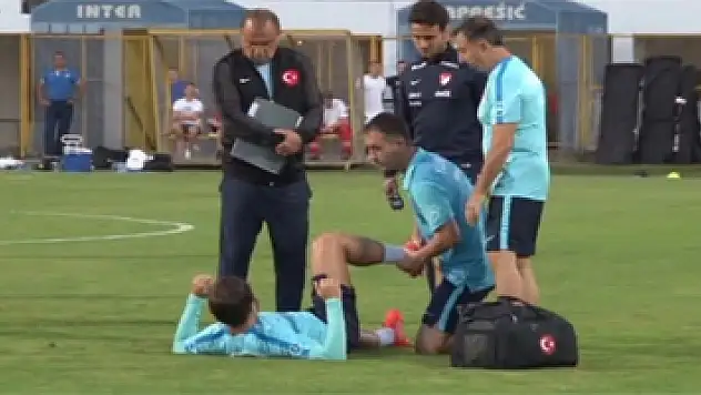 Genç oyuncu antrenmanı yarıda bıraktı