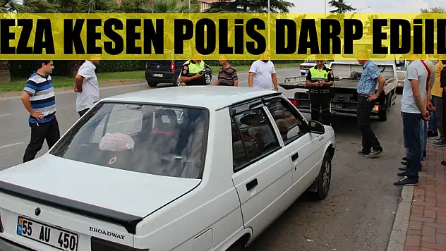 Ceza kesen polis darp edildi