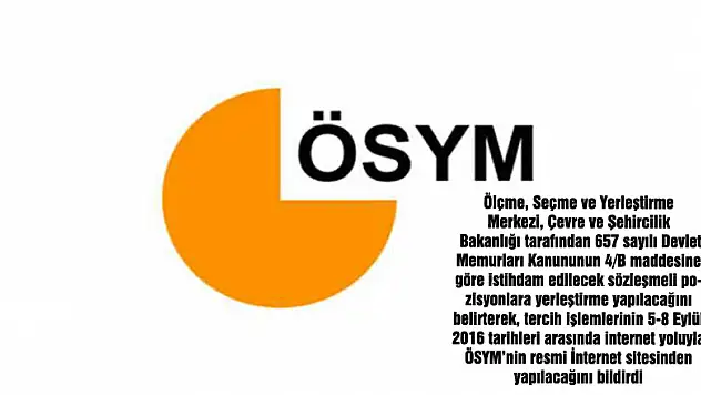 ÖSYM'den flaş açıklama: Sözleşmeli personel alımı...