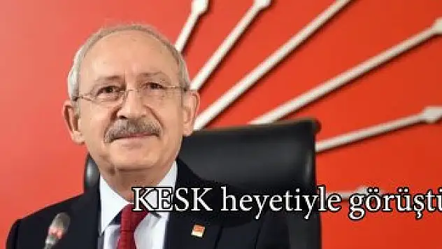 KESK heyetiyle görüştü