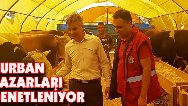 Kurban pazarları denetleniyor
