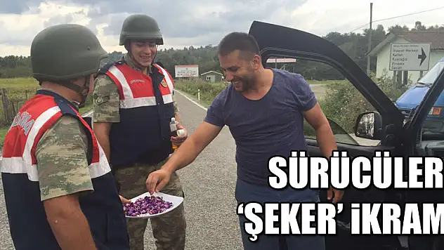 Jandarma sürücülerin bayramlarını kutladı