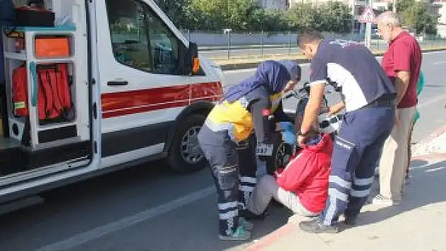 Bafra'da motosiklet kazası:1 yaralı