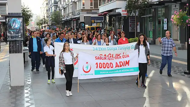 Samsun'da Dünya Yürüyüş Günü etkinliği