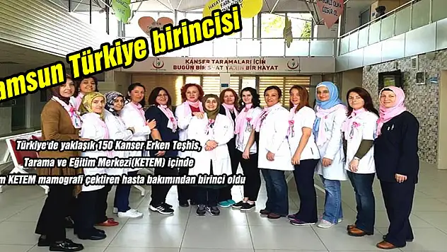 Samsun, meme kanseri taramasında Türkiye birincisi