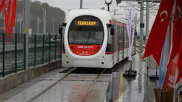  Raylı sistemde Gar-Tekkeköy seferleri başladı