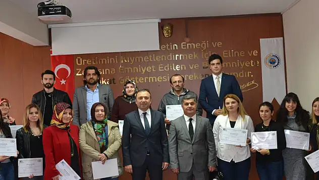 Girişimci adayları sertifikalarını aldı