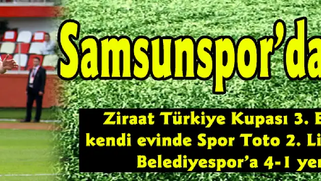Samsunspor'dan Kupaya veda