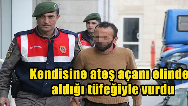 Kendisine ateş açanı elinden aldığı tüfeğiyle vurdu