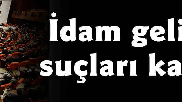 İdam gelirse hangi suçları kapsayacak?
