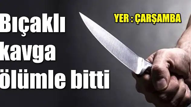 Bıçaklı kavga ölümle bitti