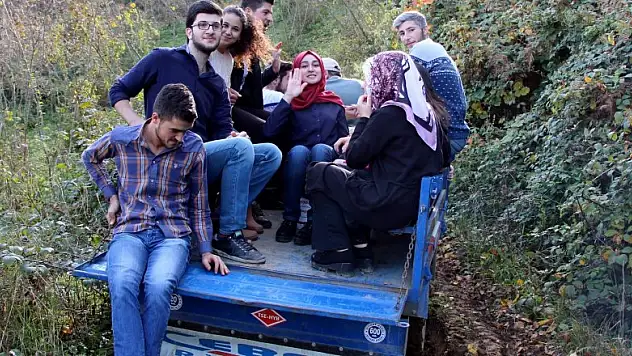 Patpatla hasada giden öğrencilerin ilginç anları