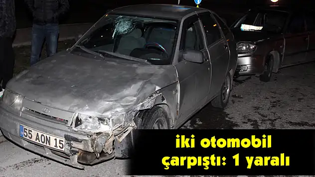 Samsun'da iki otomobil çarpıştı: 1 yaralı