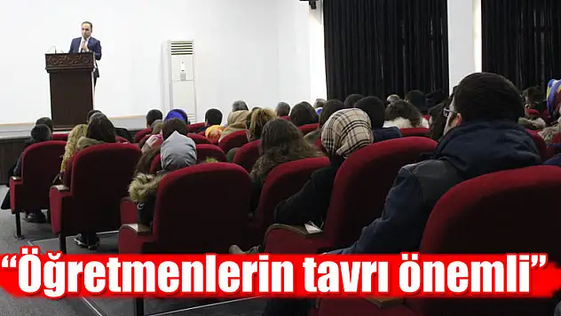 'Öğretmenlerin tavrı önemli'