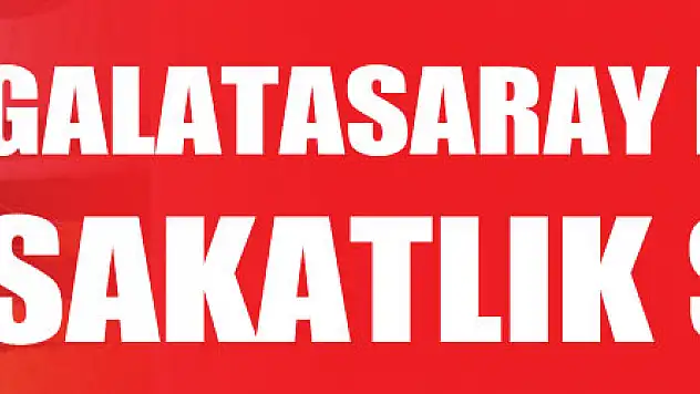 Galatasaray kalesinde sakatlık şoku