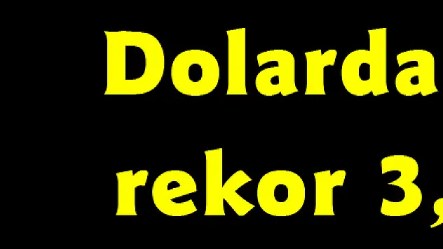 Dolarda yeni rekor 3,7025