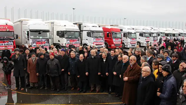 Samsun'dan Halep'e 33 tır yardım gönderildi