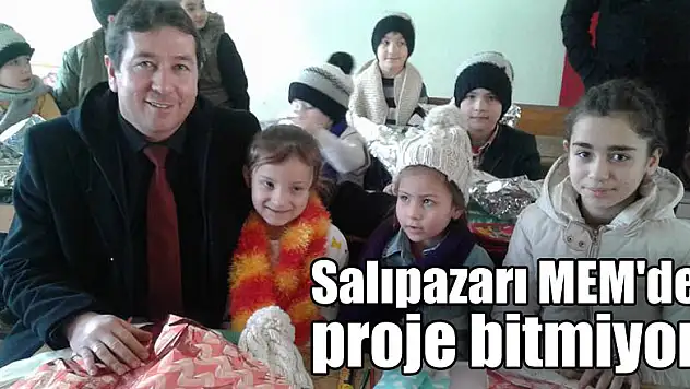 Salıpazarı MEM'de proje bitmiyor