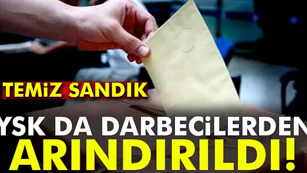 YSK'dan çarpıcı tablo: Temiz sandık