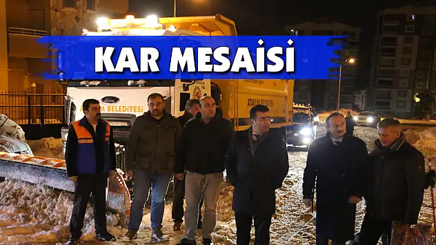 Atakum'da kar mesaisi 