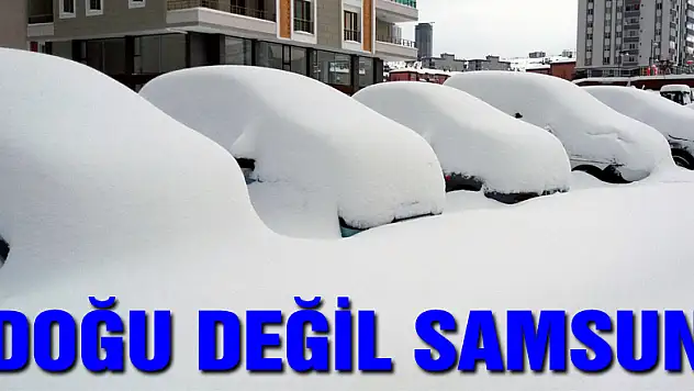 Doğu değil Samsun