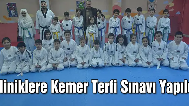 Miniklere Kemer Terfi Sınavı Yapıldı