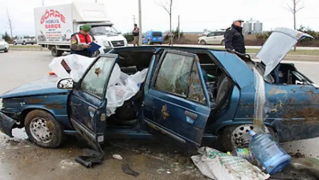 Samsun'da trafik kazası: 1 ölü, 1 yaralı