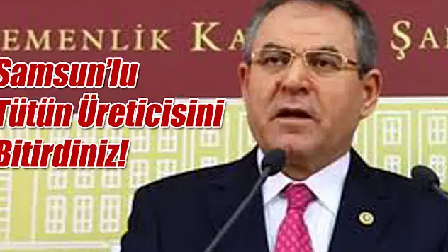 Samsun'lu Tütün Üreticisini Bitirdiniz!