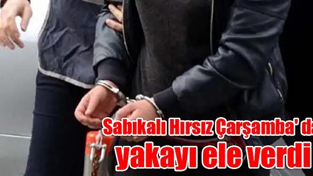 Sabıkalı Hırsız Çarşamba' da yakayı ele verdi